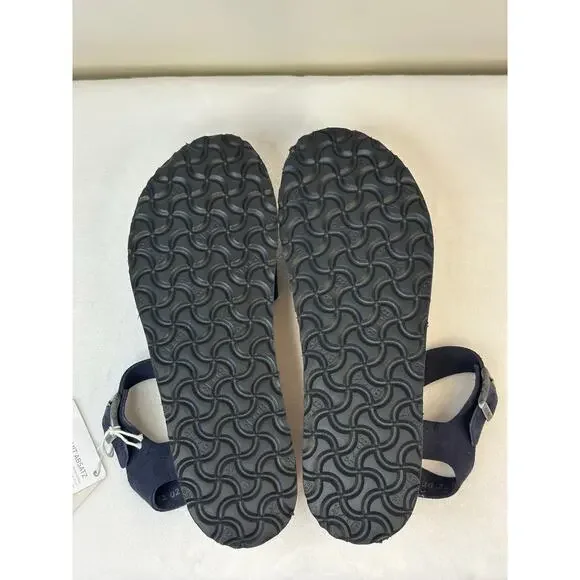 Birkenstock Papillio - Glenda Suede Leather Textile in Midnight - size 39/US 8 - Picture 7 of 8